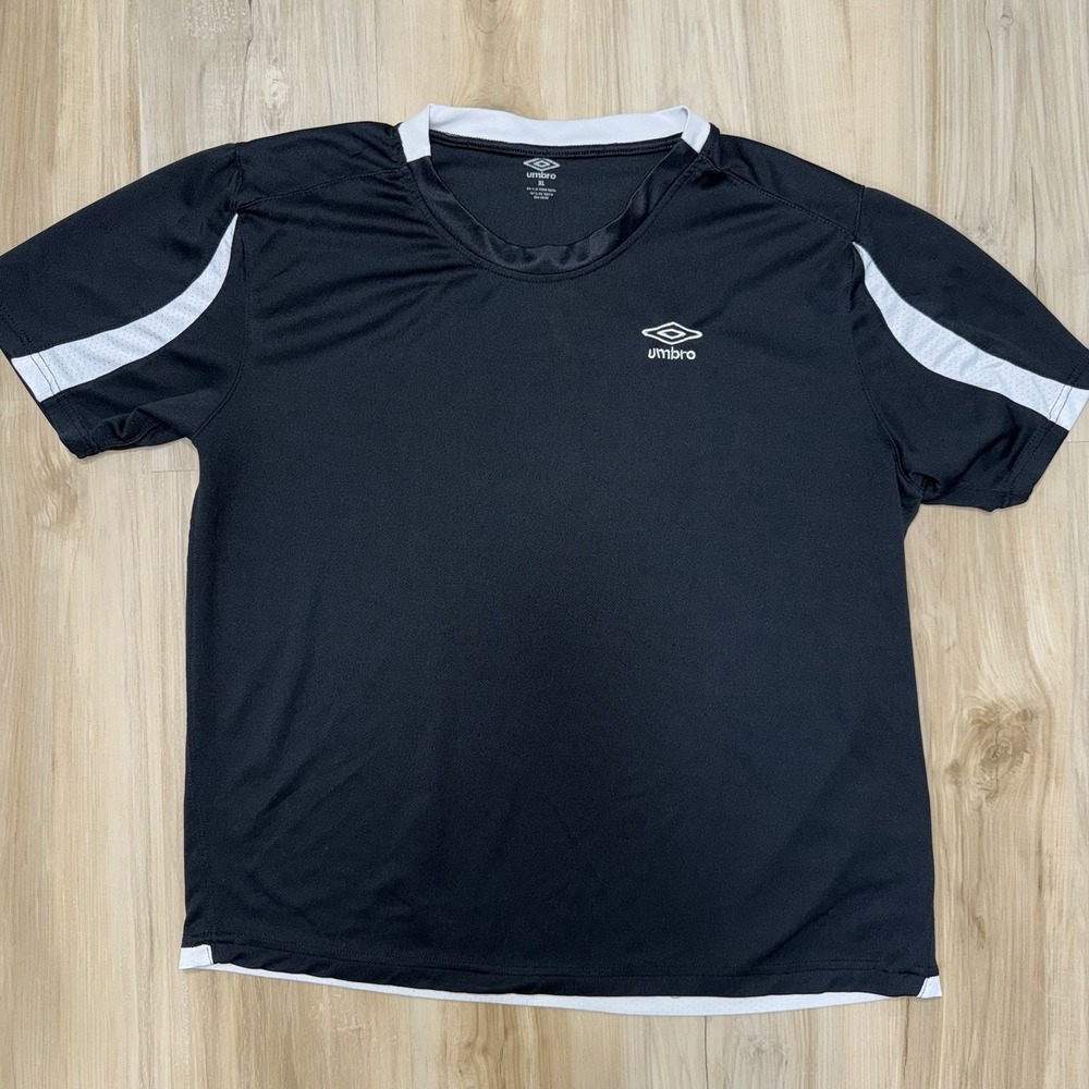 Umbro Short Sleeve Jersey Shirt Black Mens XL